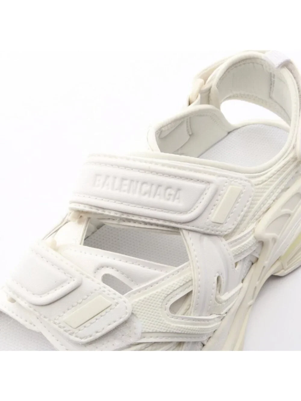 Balenciaga Sandals Track White Leather